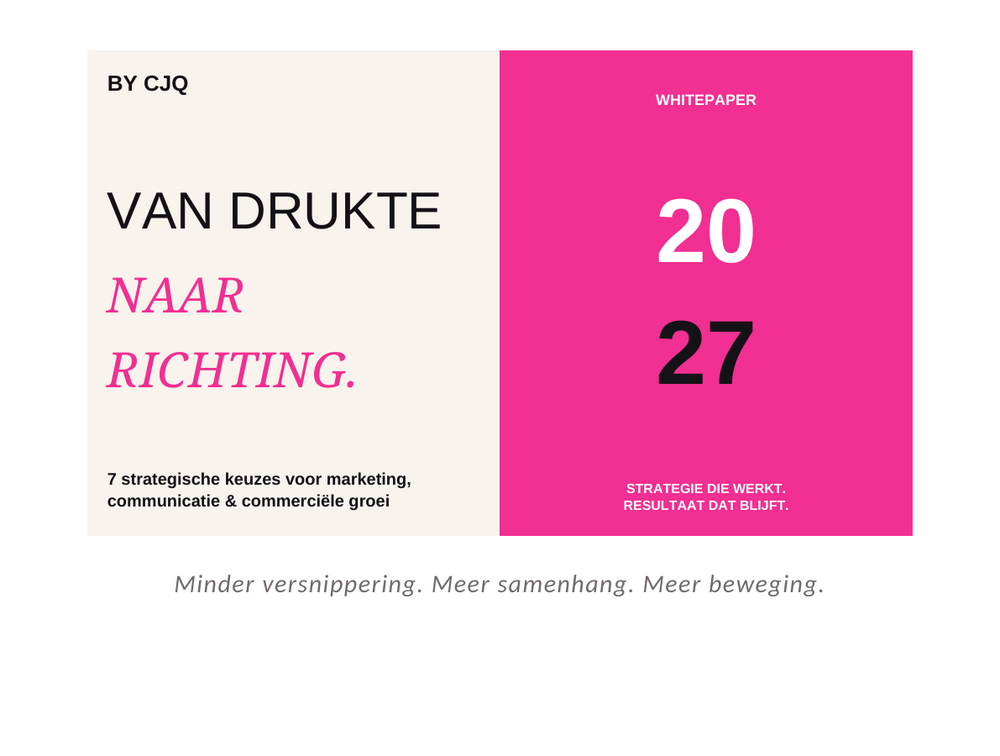 Cover van de whitepaper Van drukte naar richting